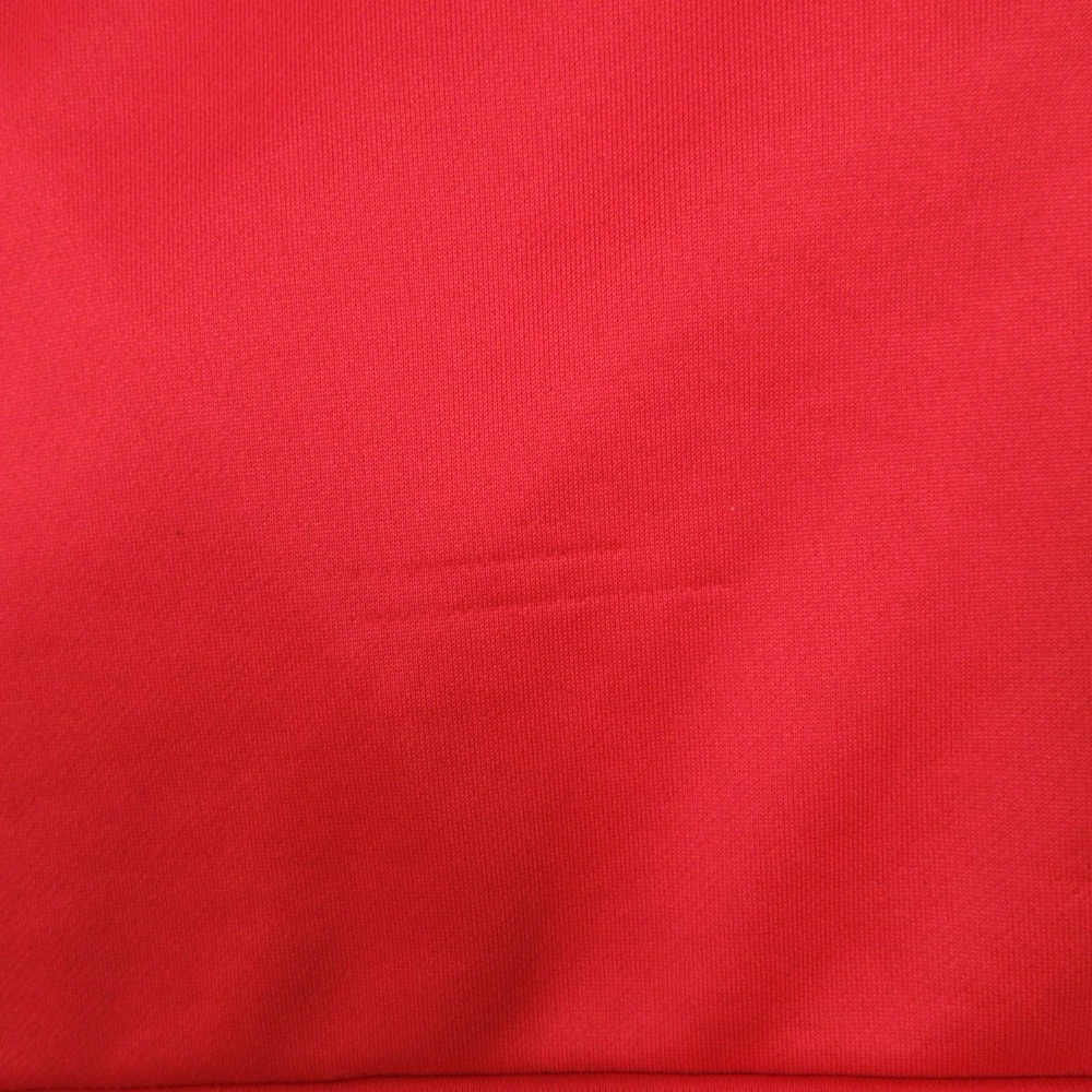 Manchester United Sweater Mens Medium Red Adidas Hoodie Sweatshirt 1/4 Zip Logo - Picture 3 of 11